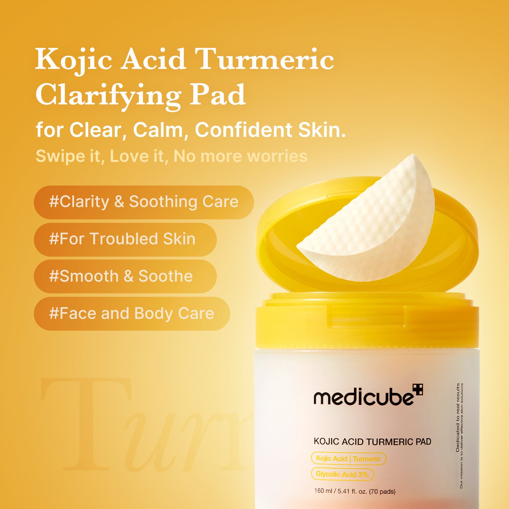 [Subscr.] Kojic Acid Tumeric Toner Pad image 2