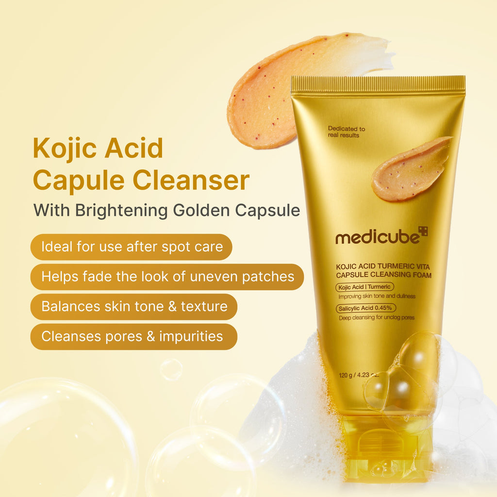Kojic Acid Turmeric Vita Capsule Foam Cleanser image 2