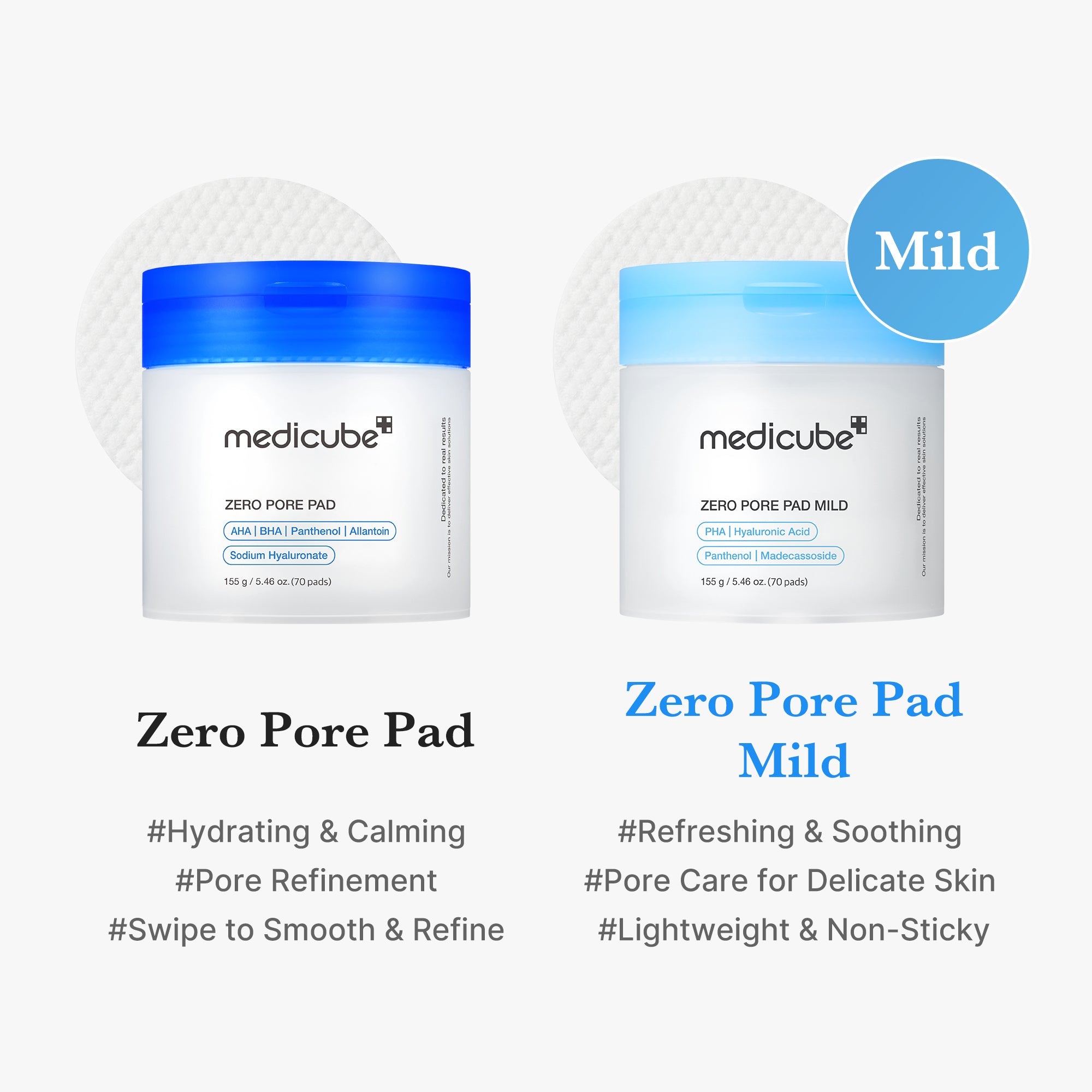 [Subscr.] Zero Pore Madecassoside Pads (Mild) image 3
