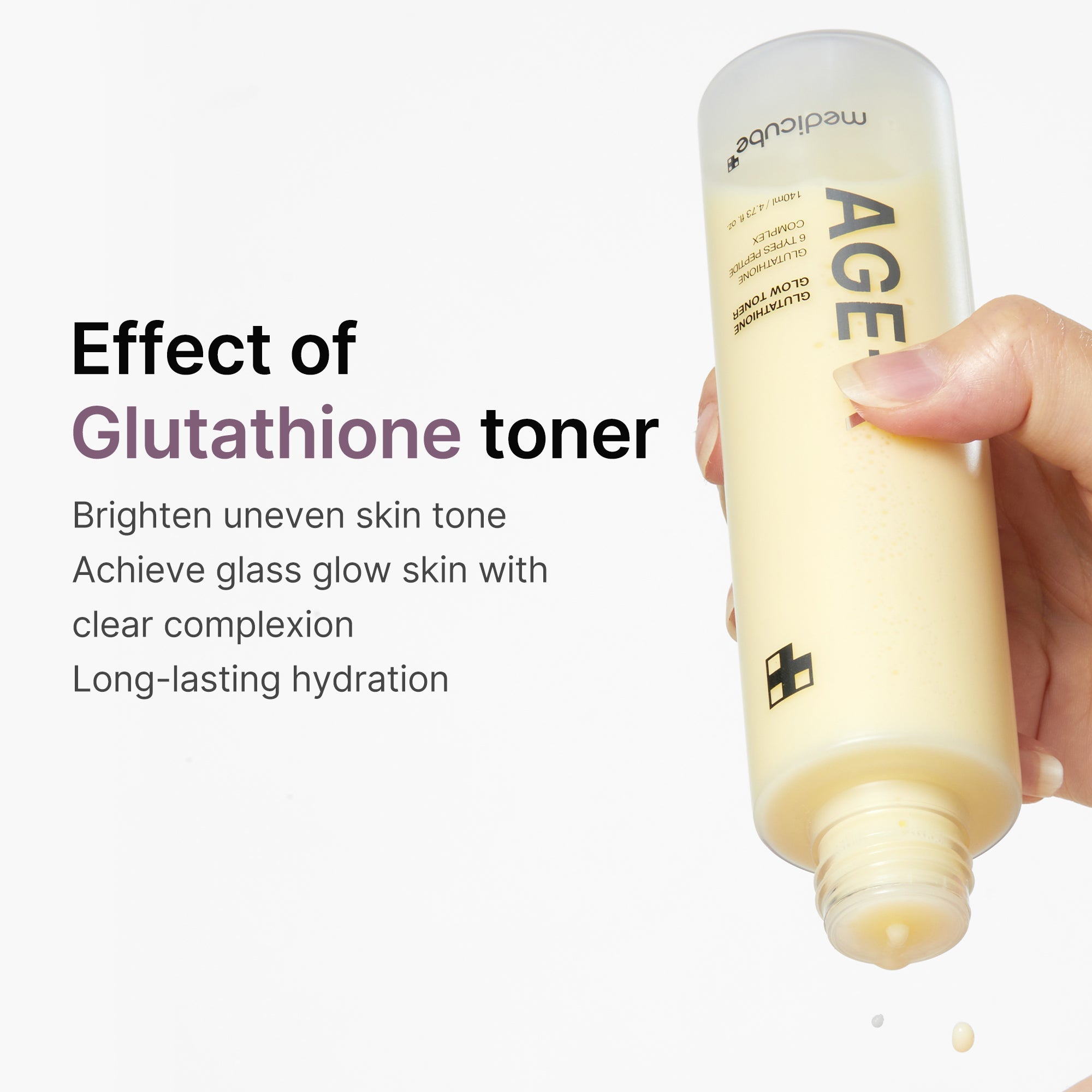 AGE-R Glutathione Glow Milk Toner image 3