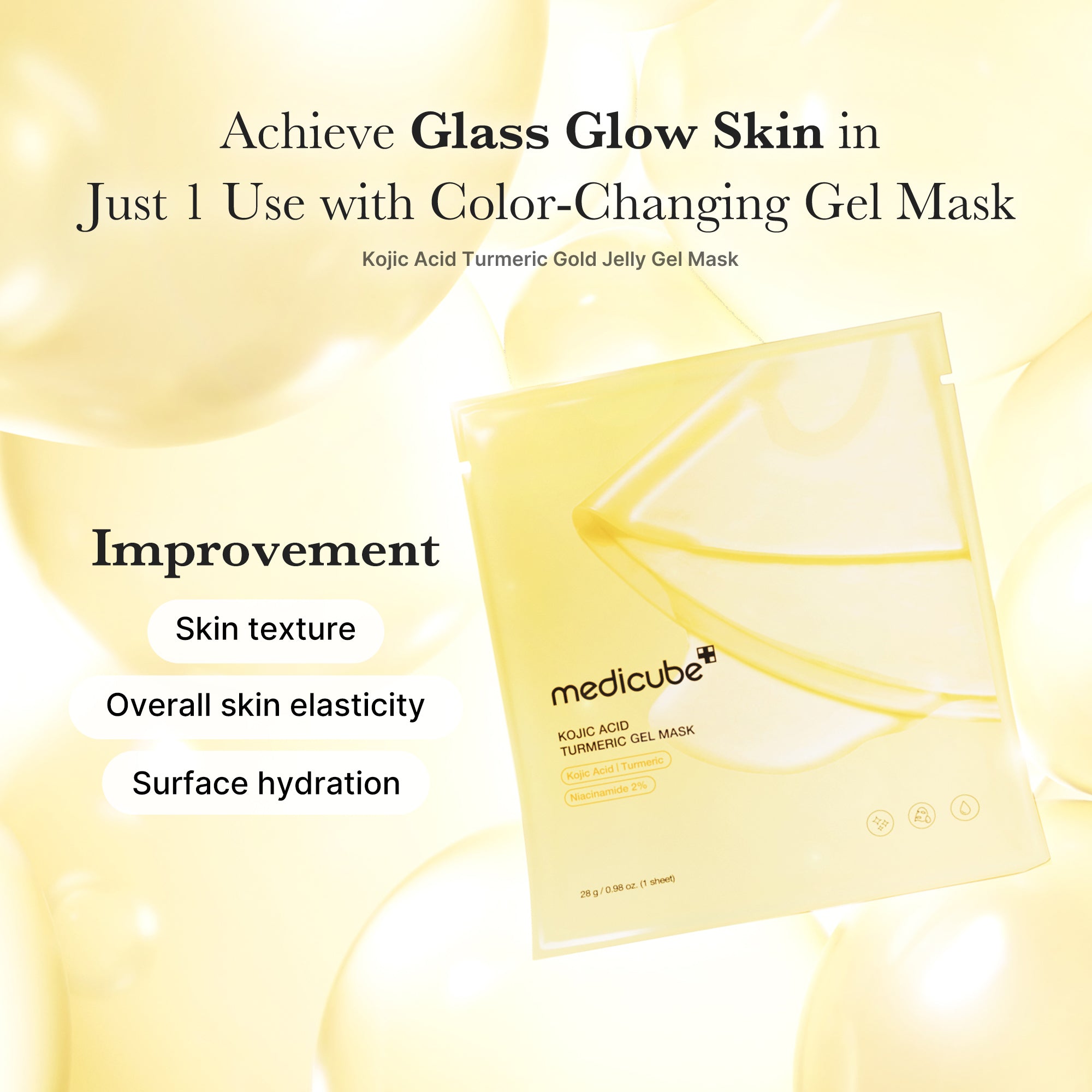 Kojic Acid Turmeric Gold Jelly Gel Mask image 4