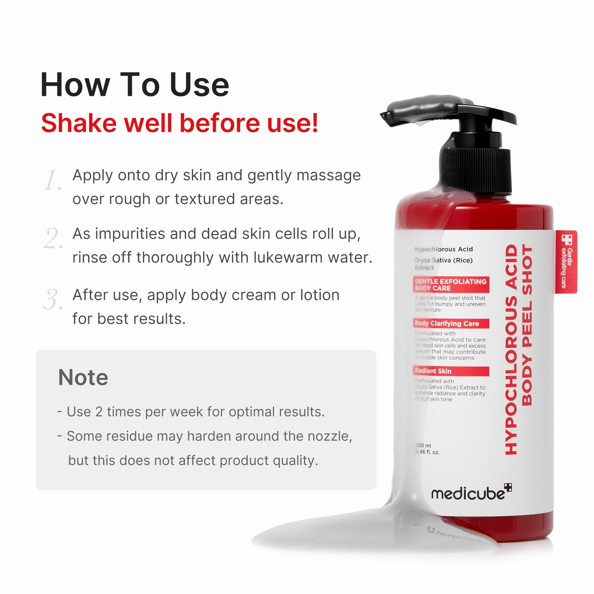 Hypochlorous Acid Rice Body Peel Shot image 6