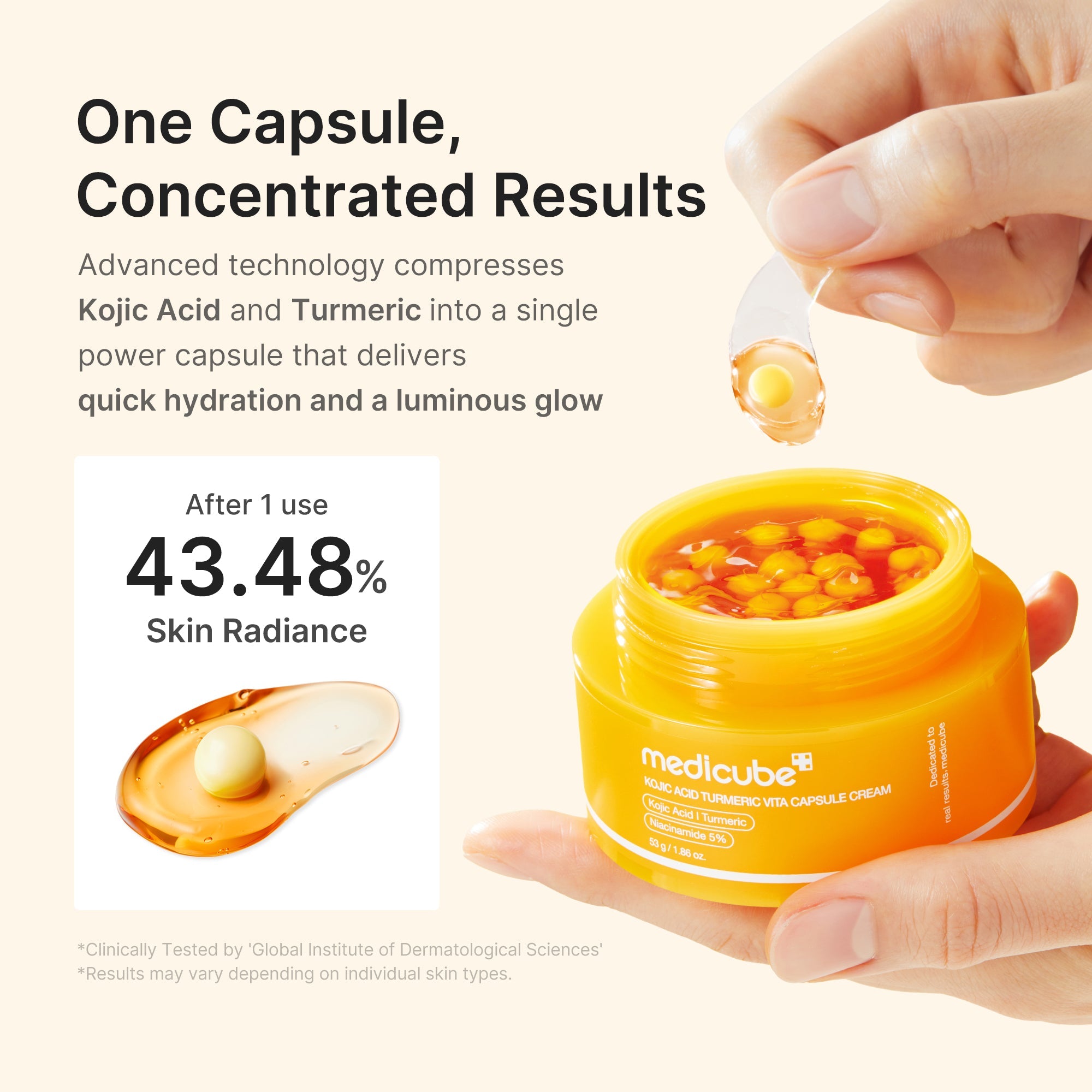 Kojic Acid Turmeric Vita Capsule Cream image 6