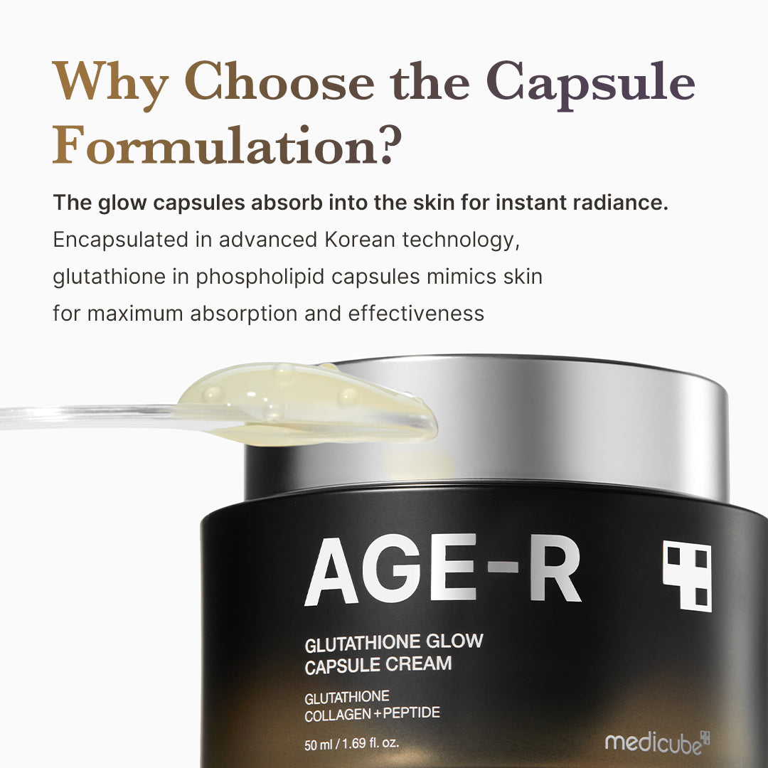 AGE-R Glutathione Glow Capsule Cream image 3