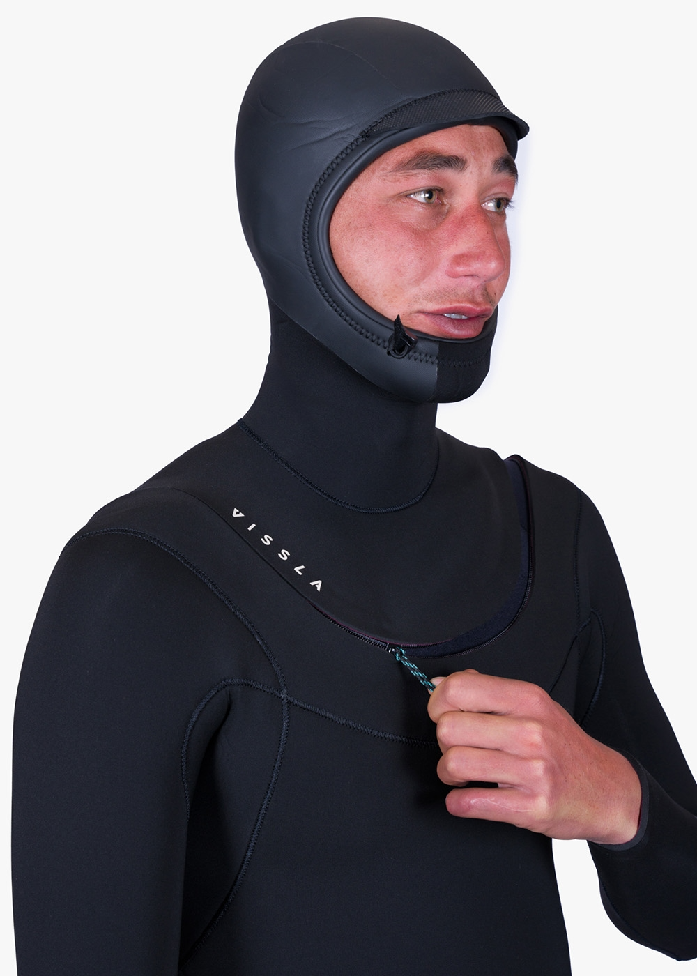 New Seas 4-3 Hooded U-Zip Full Wetsuit image 3