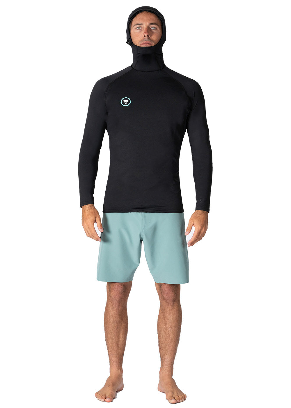 Youth Warm Seas Eco Hooded Long Sleeve Rash Guard image 4