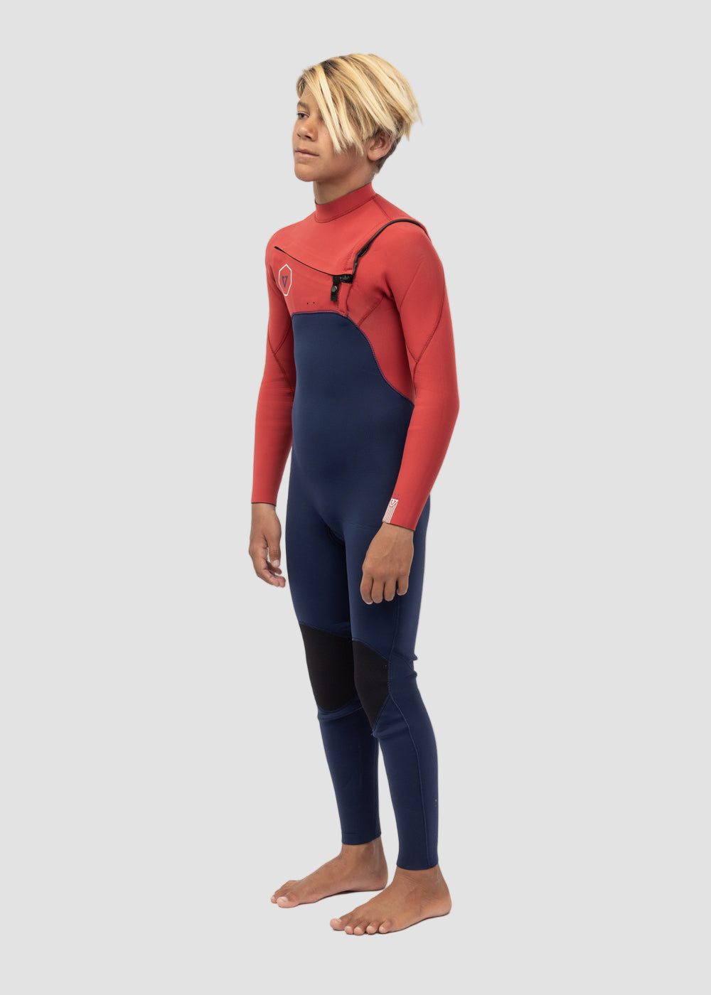 7 Seas 3-2 Boys Chest Zip Full Wetsuit image 3