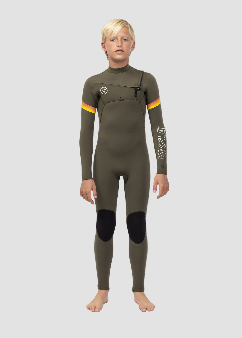 7 Seas Boys Raditude 3-2 Full Chest Zip Wetsuit image 1