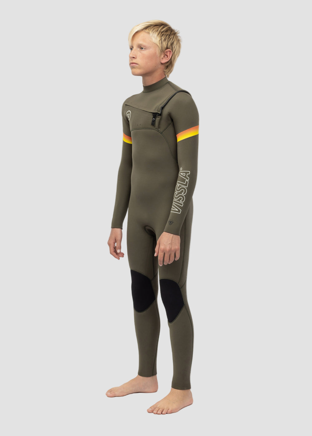 7 Seas Boys Raditude 3-2 Full Chest Zip Wetsuit image 2