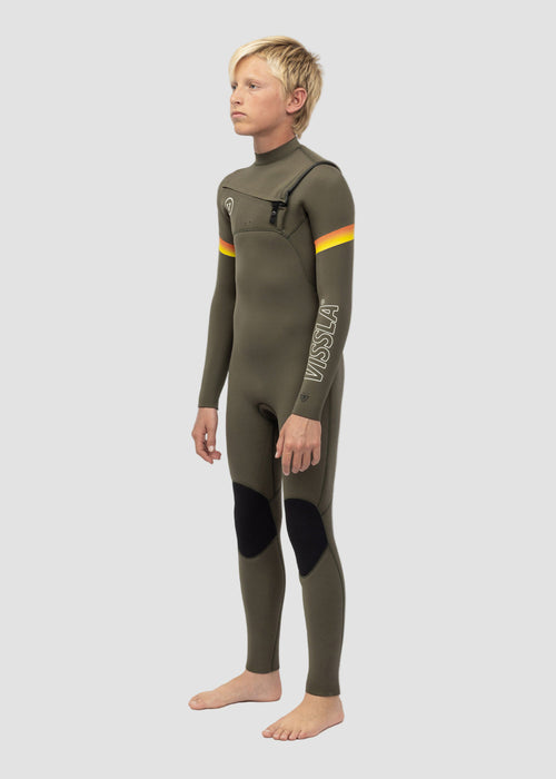 7 Seas Boys Raditude 3-2 Full Chest Zip Wetsuit image 2
