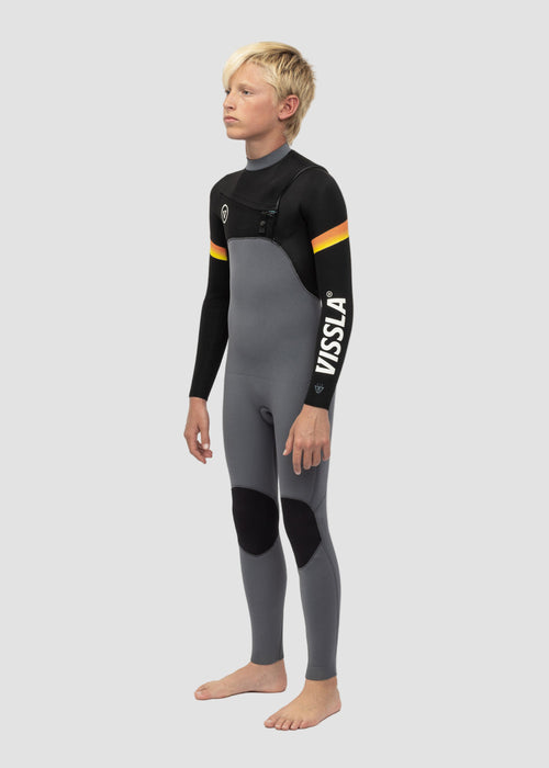 7 Seas Boys Raditude 3-2 Full Chest Zip Wetsuit image 2