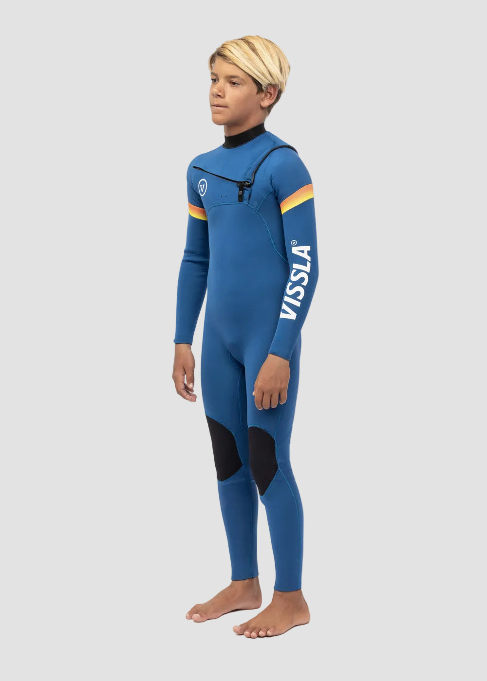 7 Seas Boys Raditude 3-2 Full Chest Zip Wetsuit image 3