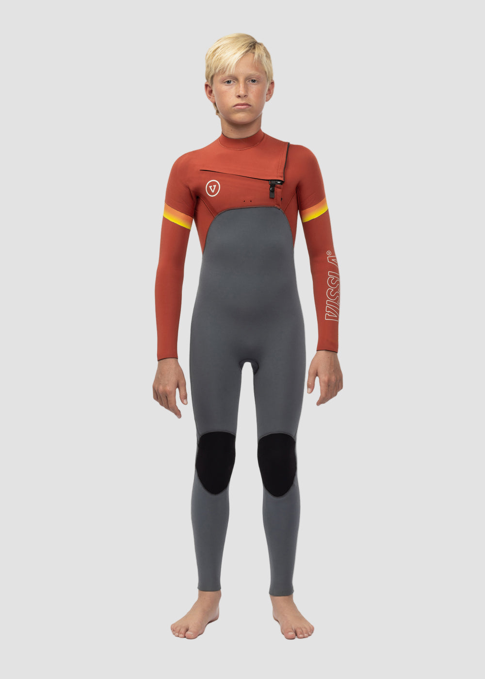 7 Seas Boys Raditude 3-2 Full Chest Zip Wetsuit image 1