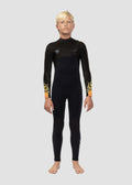 High Seas Boys Fire 3-2 Full Chest Zip Wetsuit image 1