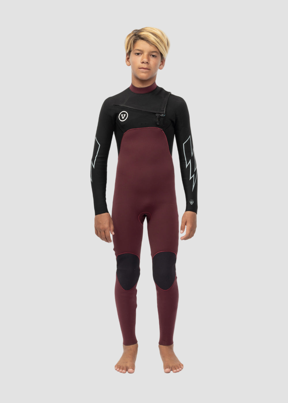 7 Seas Boys 3-2 Bolt Full Chest Zip Wetsuit image 1