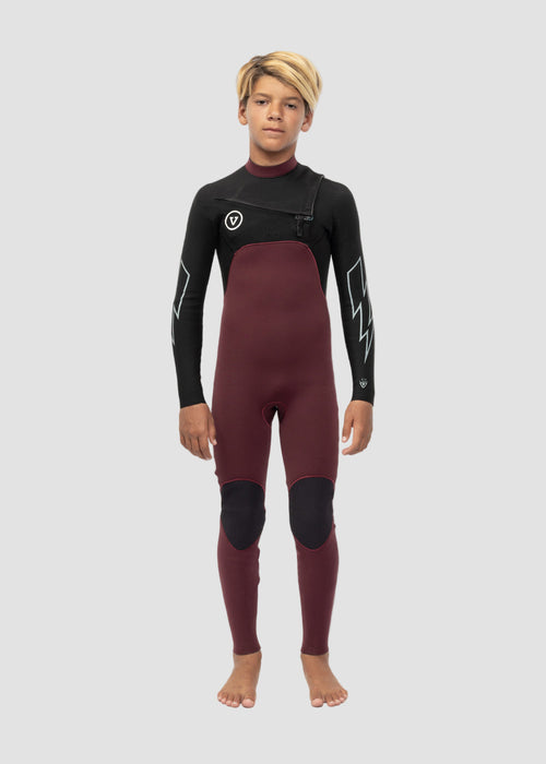 7 Seas Boys 3-2 Bolt Full Chest Zip Wetsuit image 1