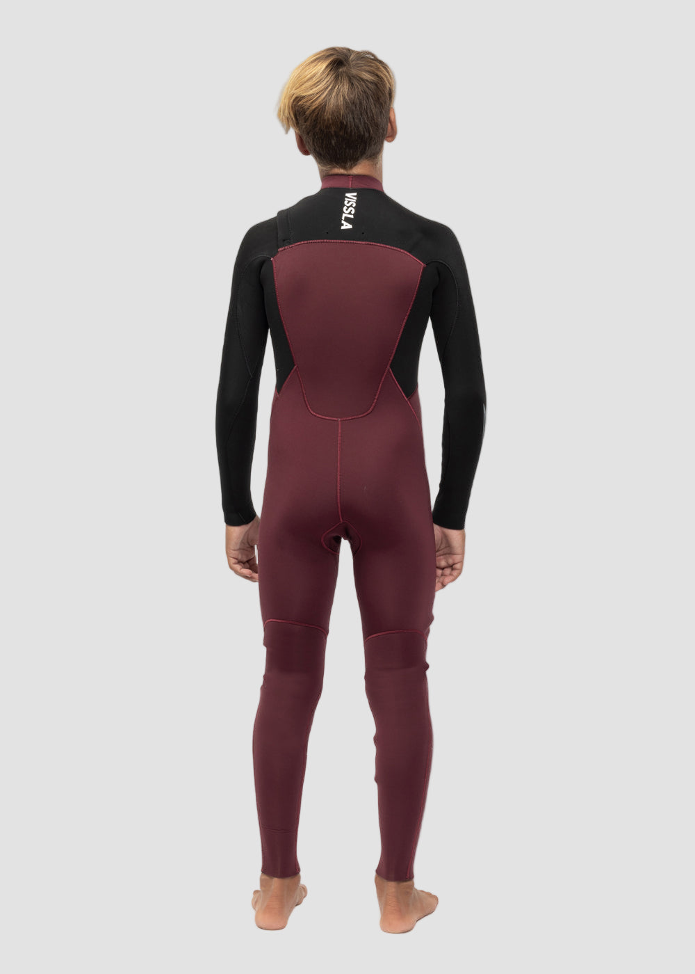 7 Seas Boys 3-2 Bolt Full Chest Zip Wetsuit image 3