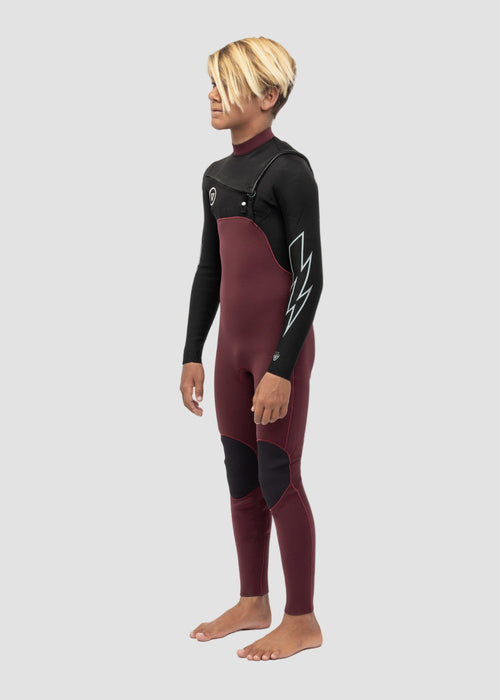 7 Seas Boys 3-2 Bolt Full Chest Zip Wetsuit image 2