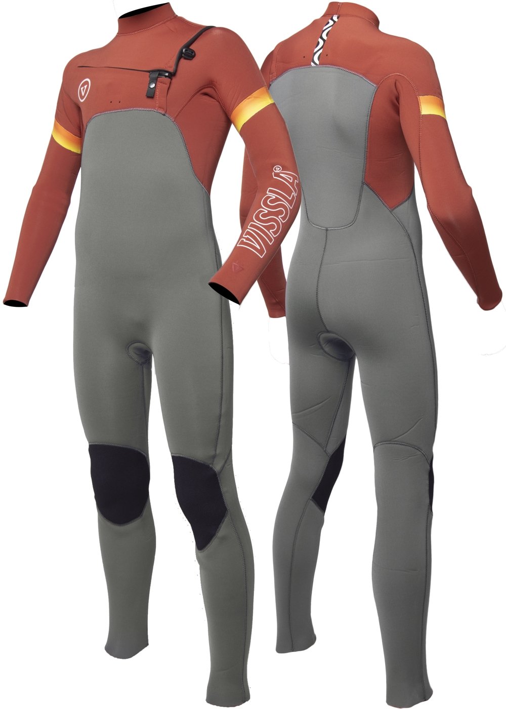 7 Seas Boys Raditude 4-3 Full Chest Zip Wetsuit image 4