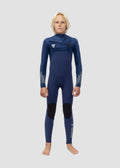 High Seas Boys Fire 4-3 Full Chest Zip Wetsuit image 1