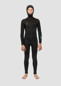 7 Seas Boys 5-4-3 Full Hooded Chest Zip Wetsuit image 1