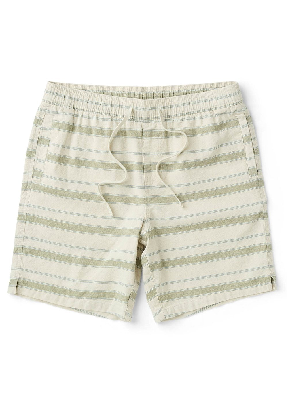 J. Linen Stripe Elastic 18" Walkshort image 1
