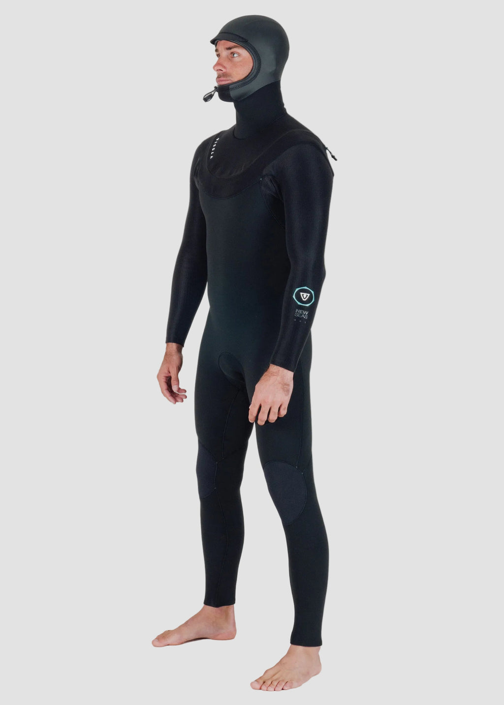 New Seas 5-4 Hooded U-Zip Full Wetsuit image 3