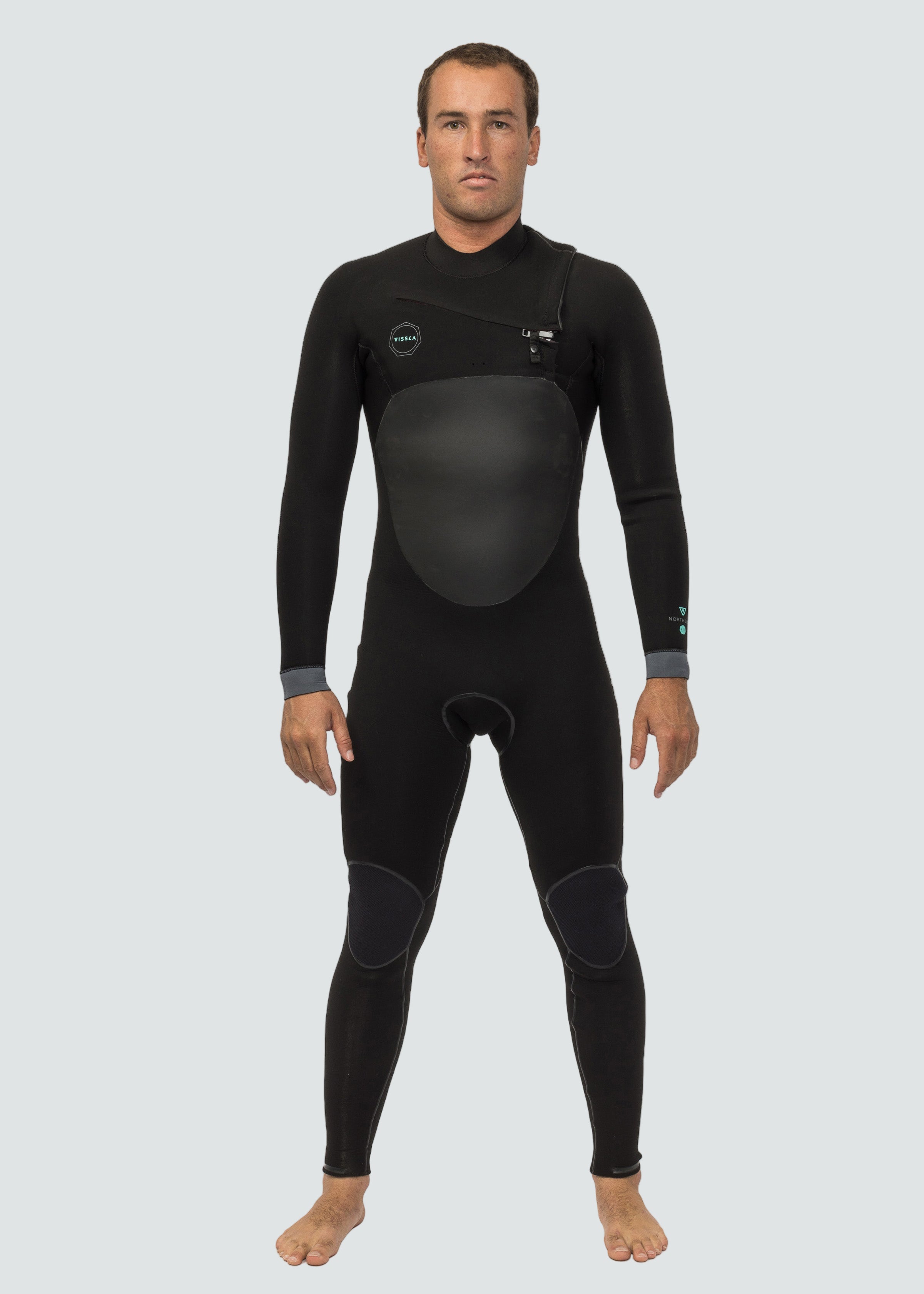 North Seas 4-3 Full Chest Zip Wetsuit image 1