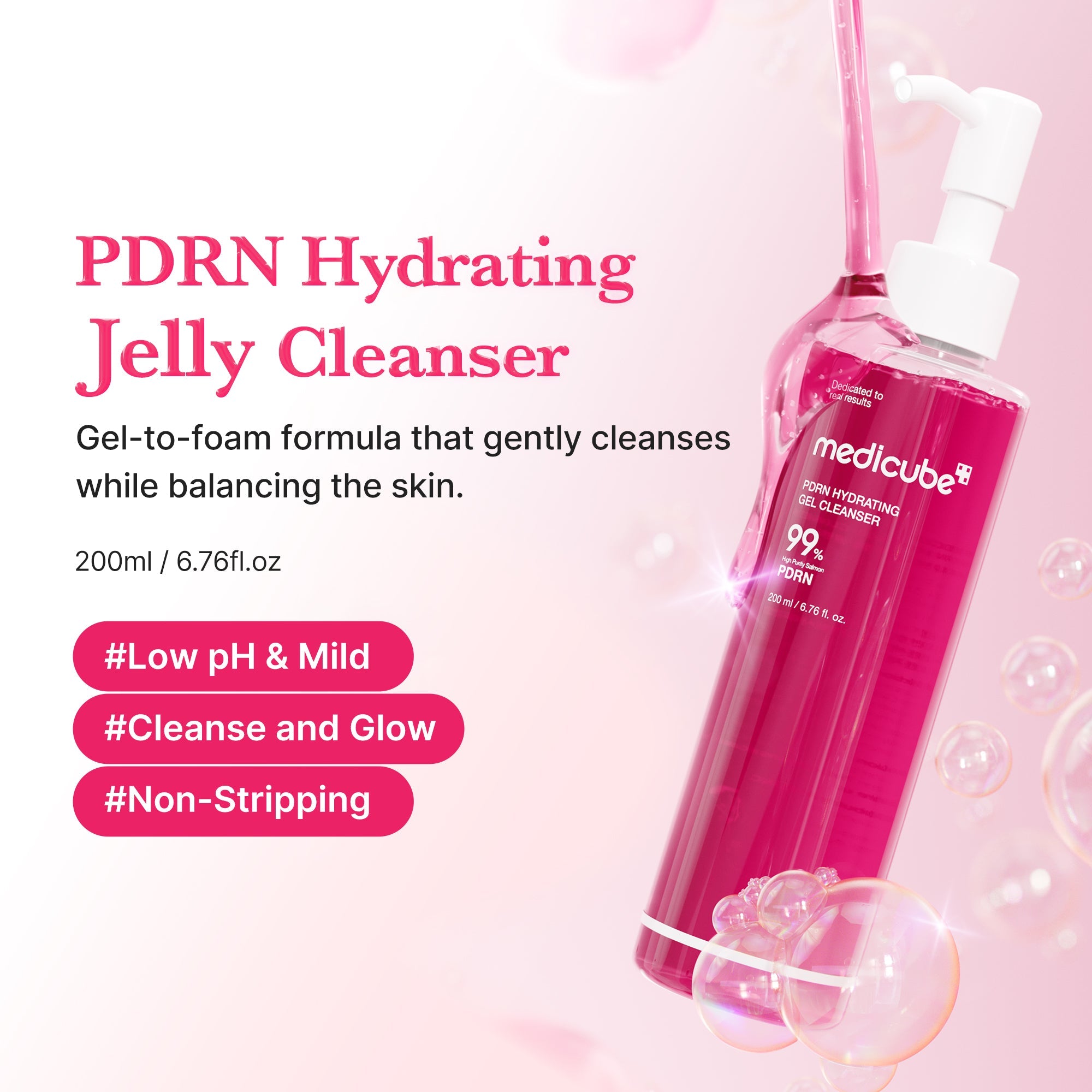 [Subscr.] PDRN Pink Gel Cleanser image 2