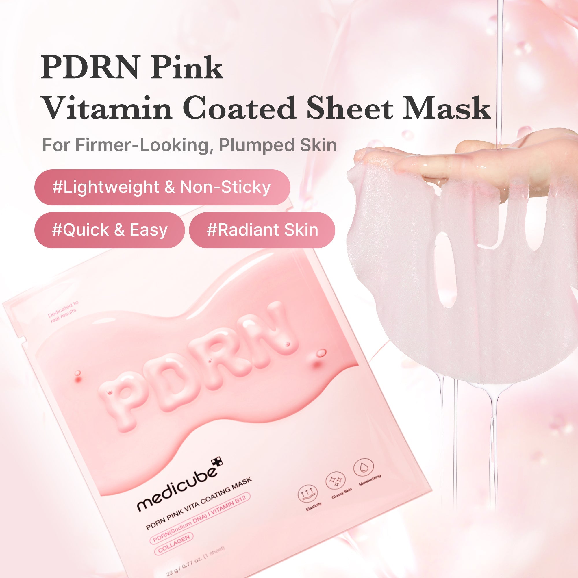 [Subscr.] PDRN Pink Vita Coating Sheet Mask image 2