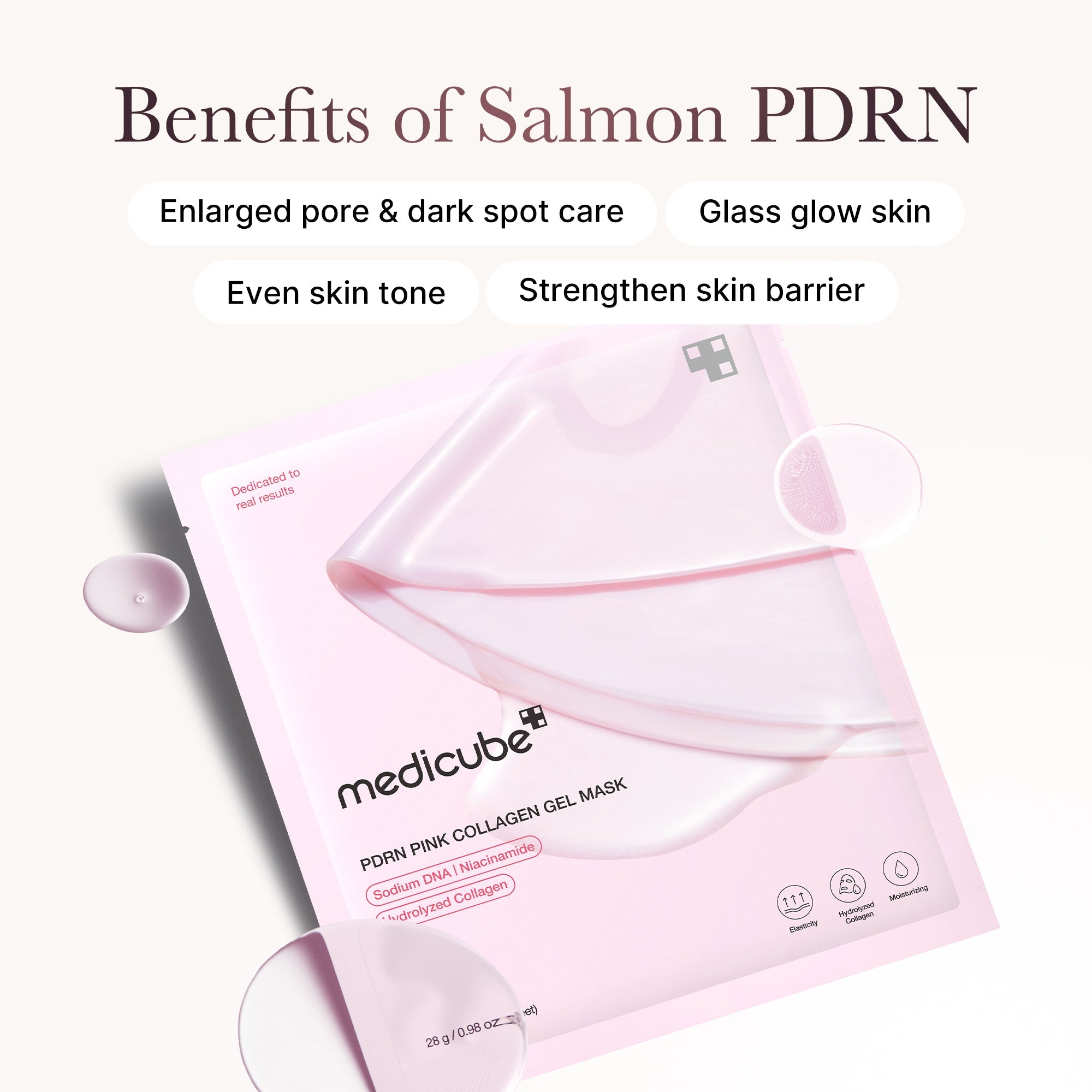 [GIFT] Salmon PDRN Pink Collagen Jelly Gel Mask (4ea) image 4