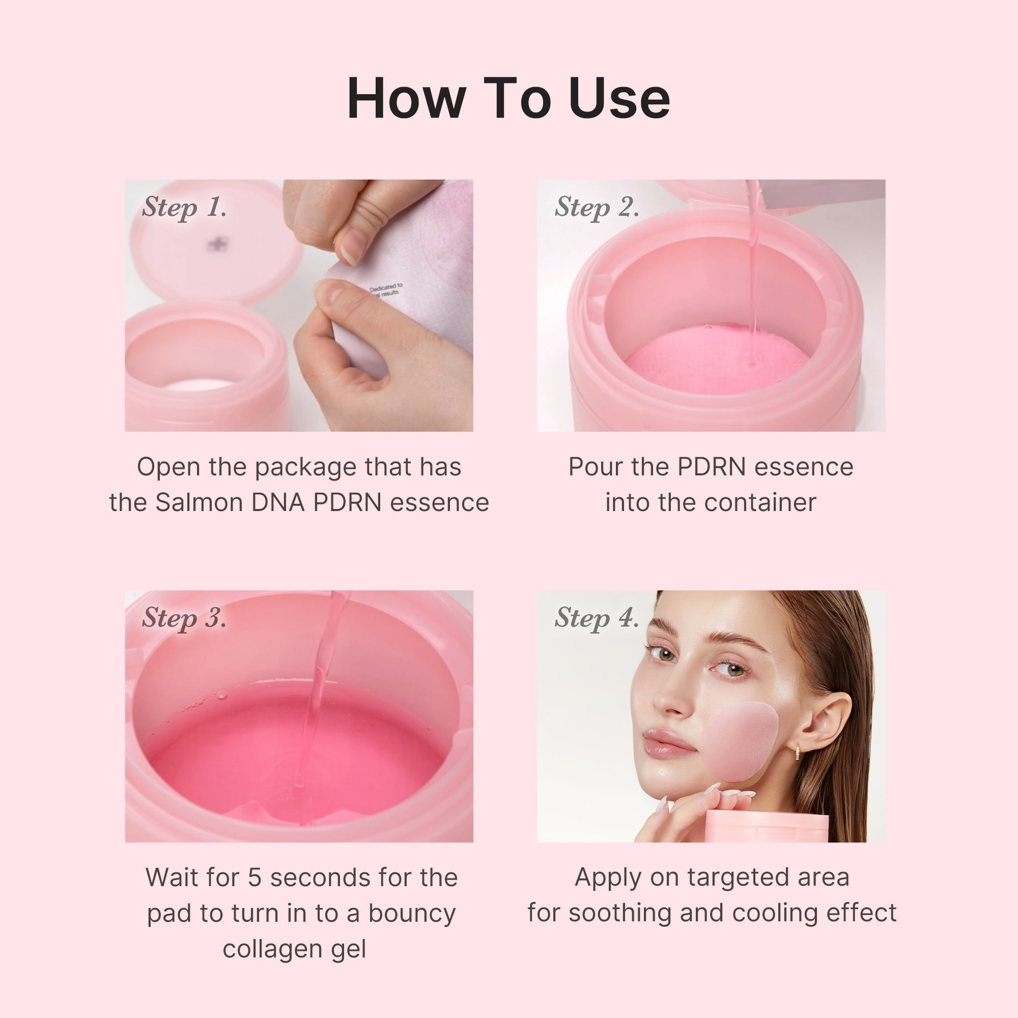[GIFT] PDRN Pink Collagen Gel Toner Pad image 7