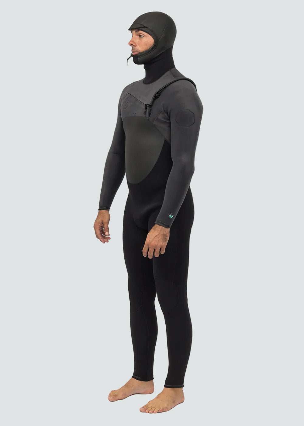 High Seas II 5-4 Full Hooded Chest Zip Wetsuit image 3